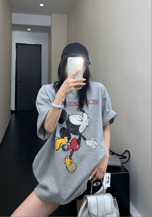 ミッキープリントTシャツ