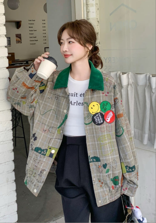 グラフィティプリントジャケット