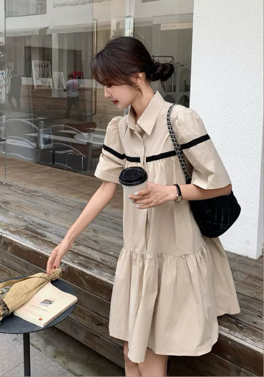 カーキワンピース