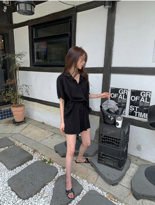 サマーニット半袖＋ショートパンツ 2点セット✨
